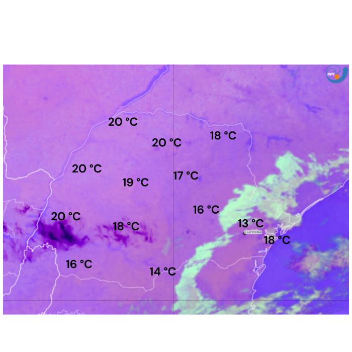 Fonte: CPTEC/INPE - Produto Nighttime Microphysics